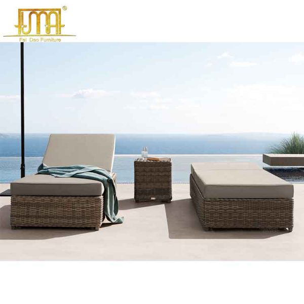 Rattan sun lounger uk