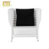 White patio club chair