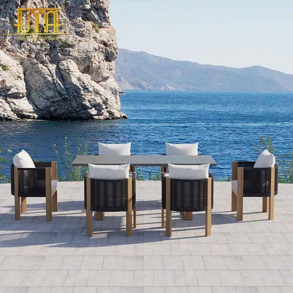 Outdoor teak dining set