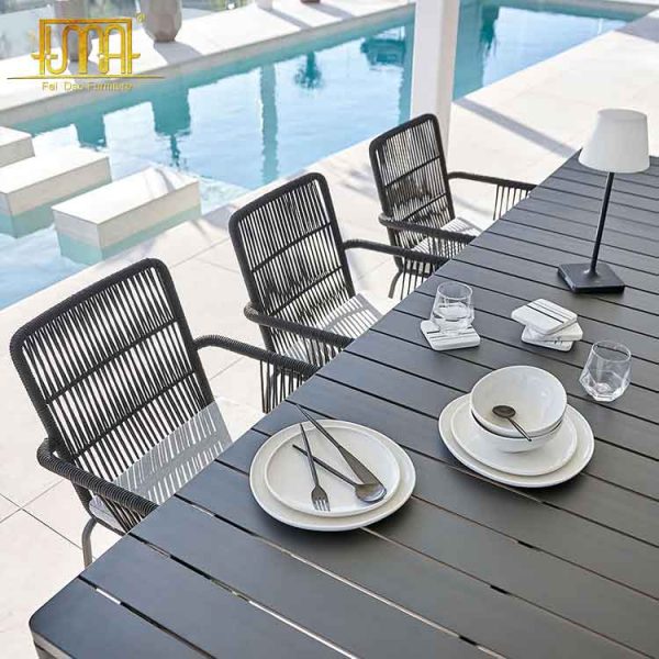 Aluminum outdoor dining set