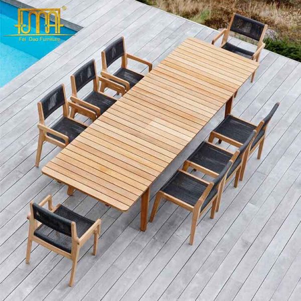 Protect outdoor wood furniture