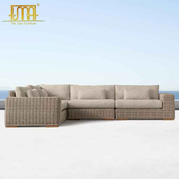 Contemporary outdoor sofa