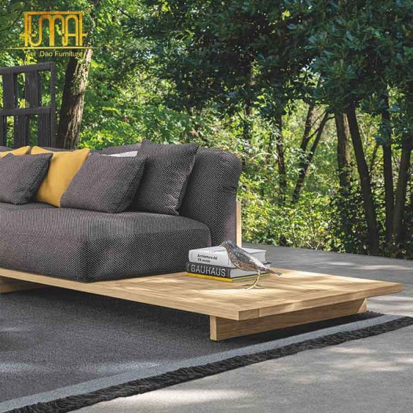 Wooden sofa outdoor