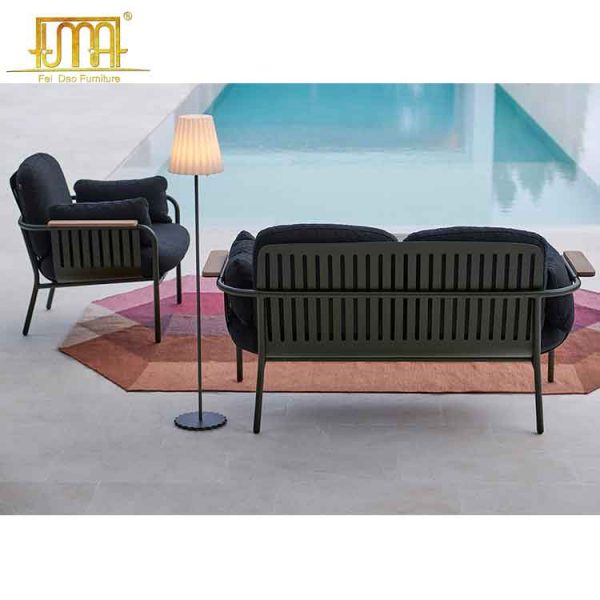 Metal outdoor sofas