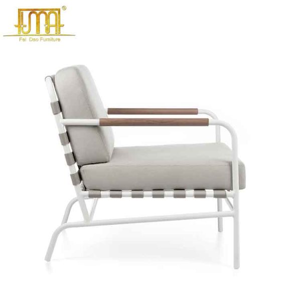 White outdoor sofas