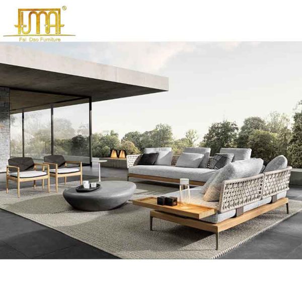 Teak outdoor sofa sale