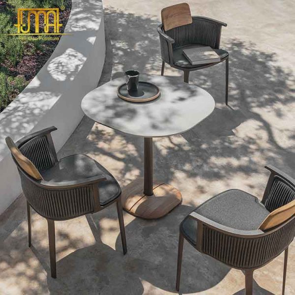 High aluminium garden stool