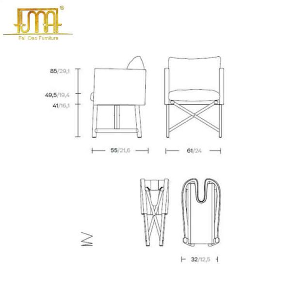 Folding lounge chair