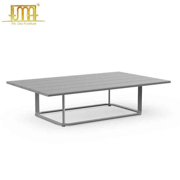 Metal outdoor coffee table