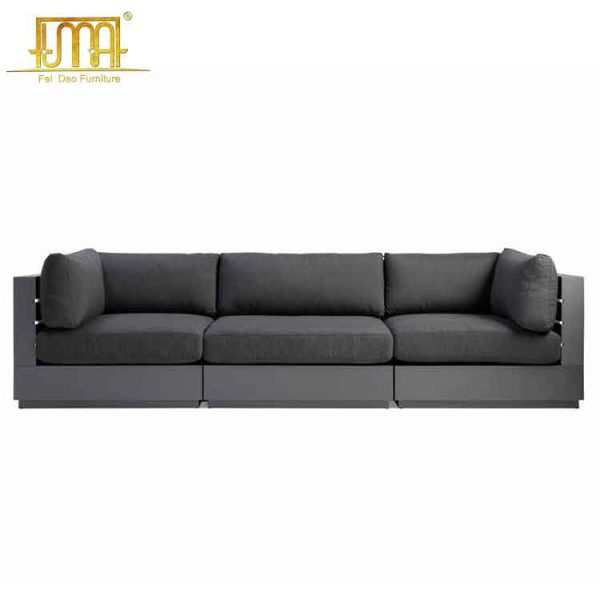 Outdoor aluminum modular sofa