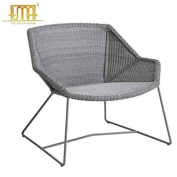 Grey chaise lounge chair