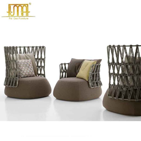 Contemporary armchair fat sofa