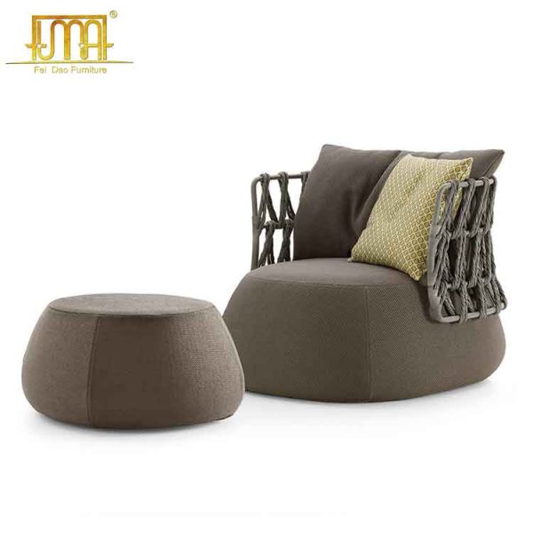 Contemporary armchair fat sofa