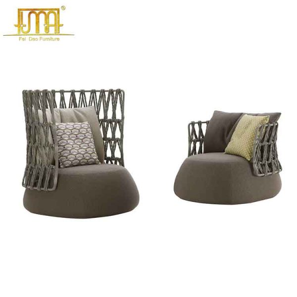 Contemporary armchair fat sofa