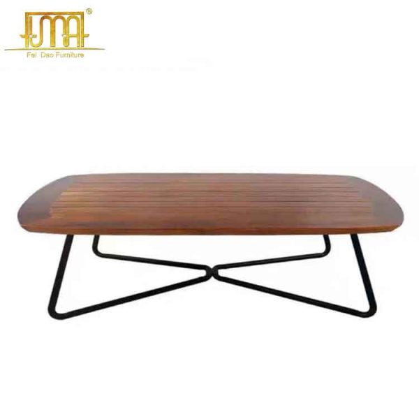 Outdoor teak coffee table