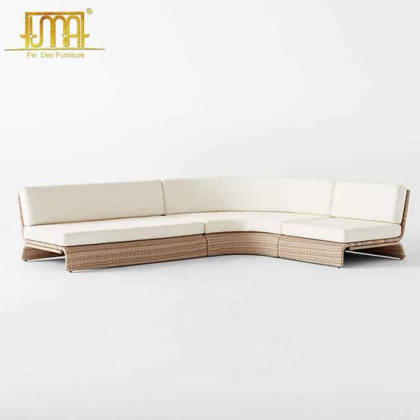 curved outdoor sectional sofa