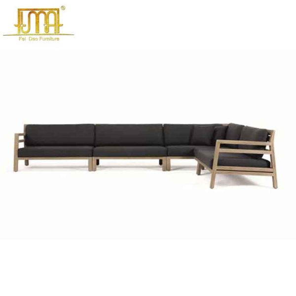 Outdoor wood sofa set