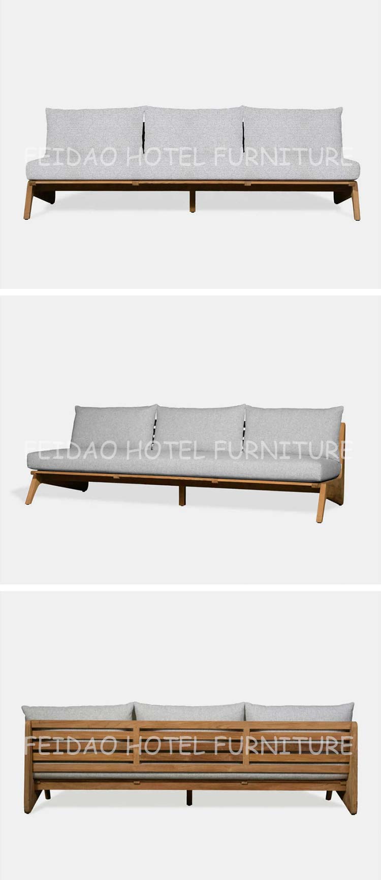 3 Seat Armless Sofa