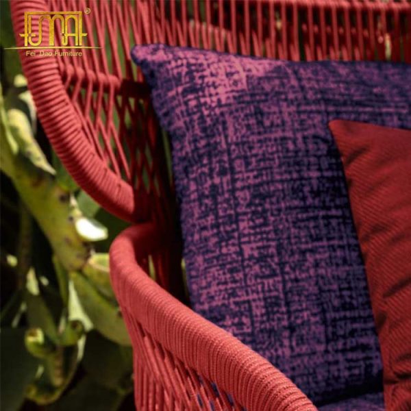 Red Rope Garden Armchair