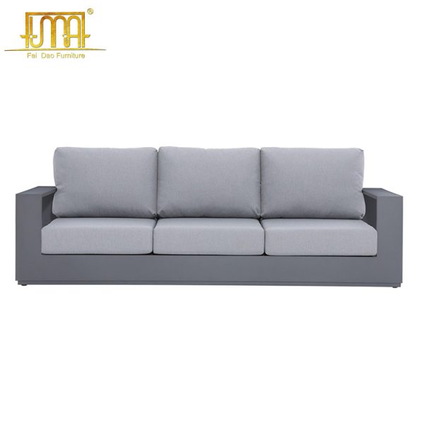 Black Aluminum Sofa