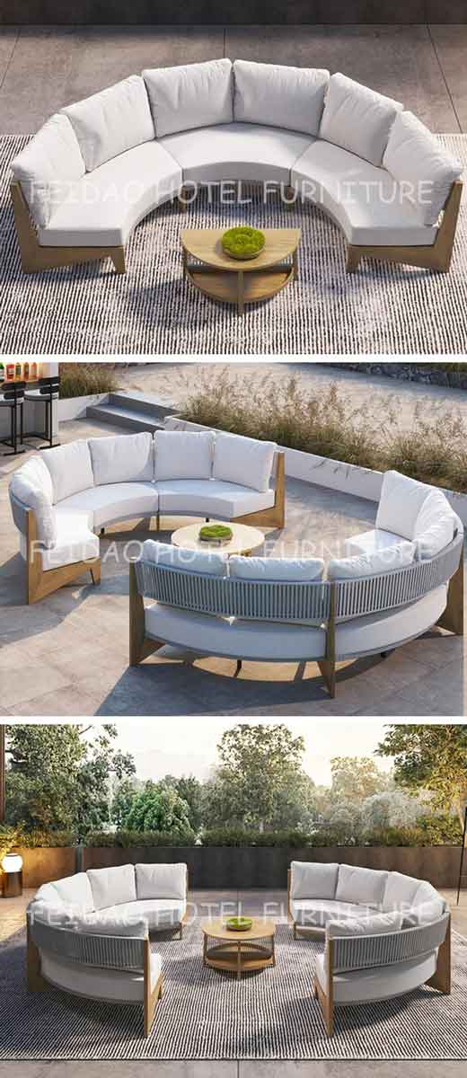 Curved Modular Sofa Set