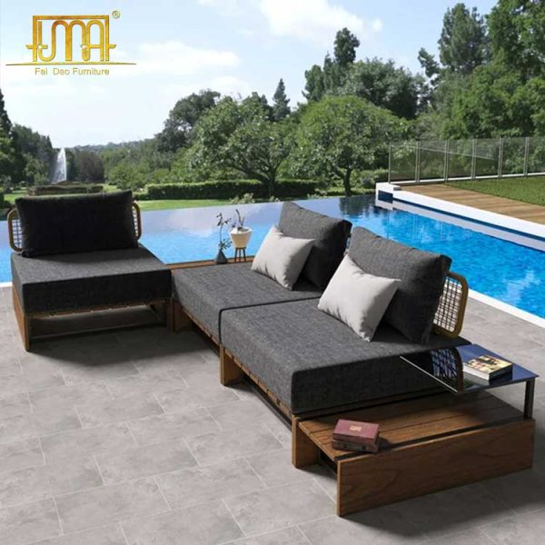 Teak Sectional Sofa Set