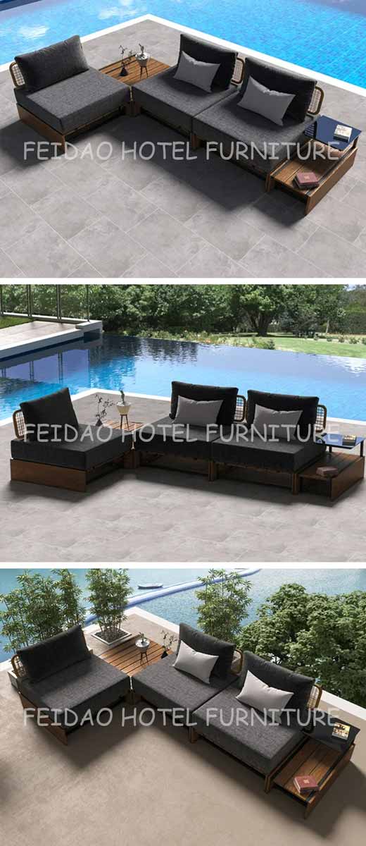 Teak Sectional Sofa Set