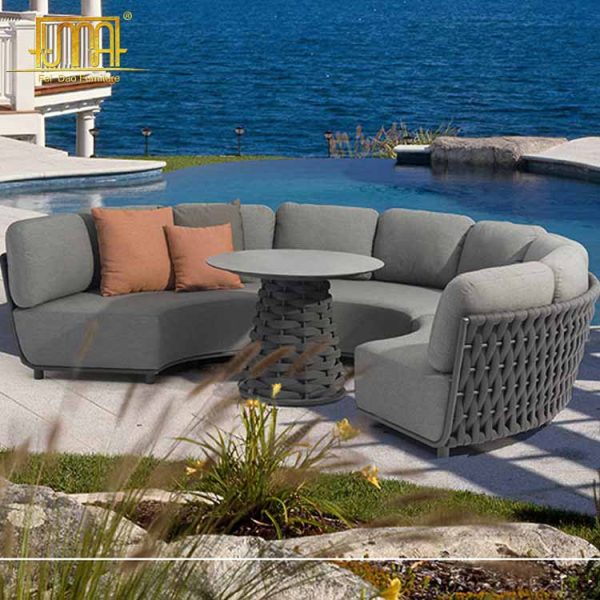 3 Piece Outdoor Sectional Sofa