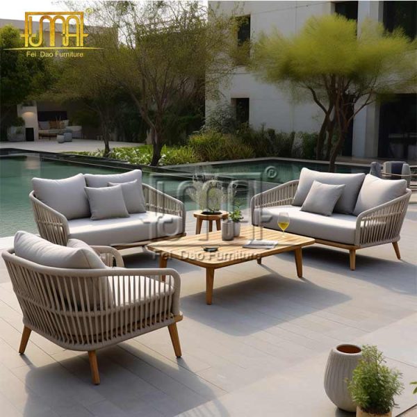 Pure Teak Wood Sofa Set