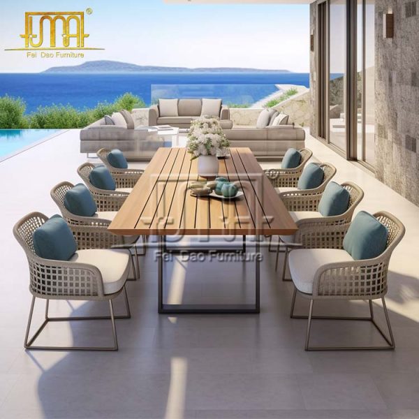 10 Person Outdoor Dining Table Set