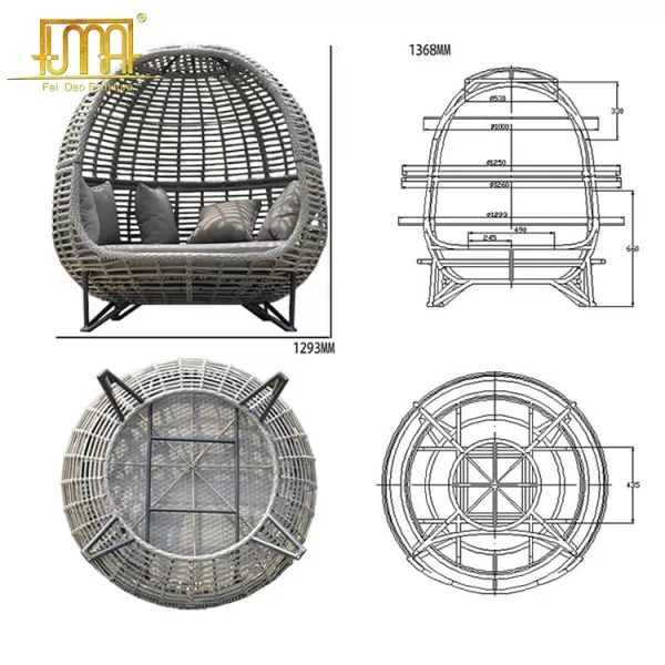 Outdoor Egg Daybed