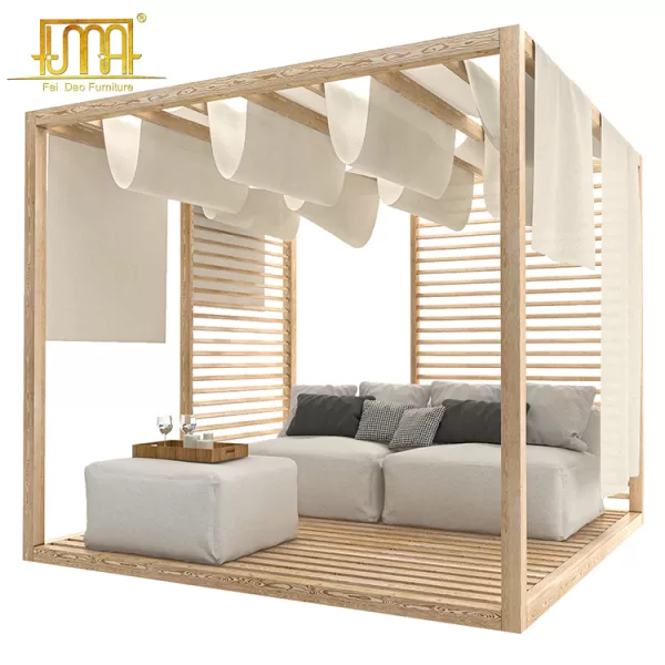 Teak Canopy Daybed