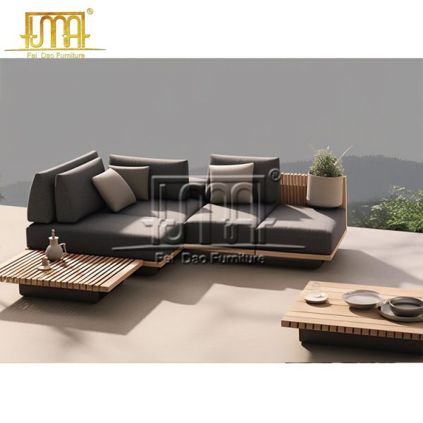 Modern Teak Wood Sofa