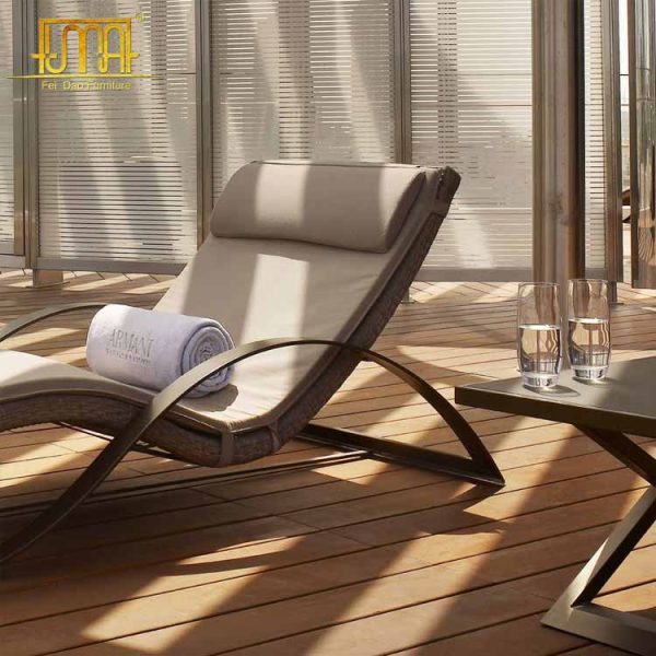 Rattan Poolside Loungers