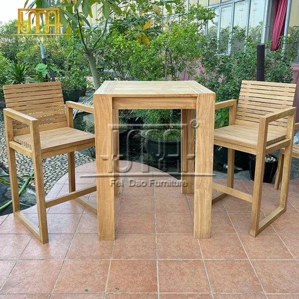 Outdoor Wooden Bar Stools