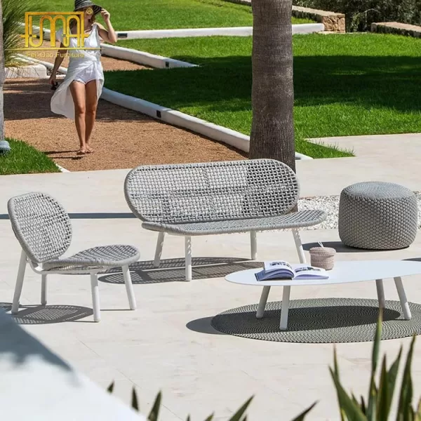 Outdoor Rope Chair Set