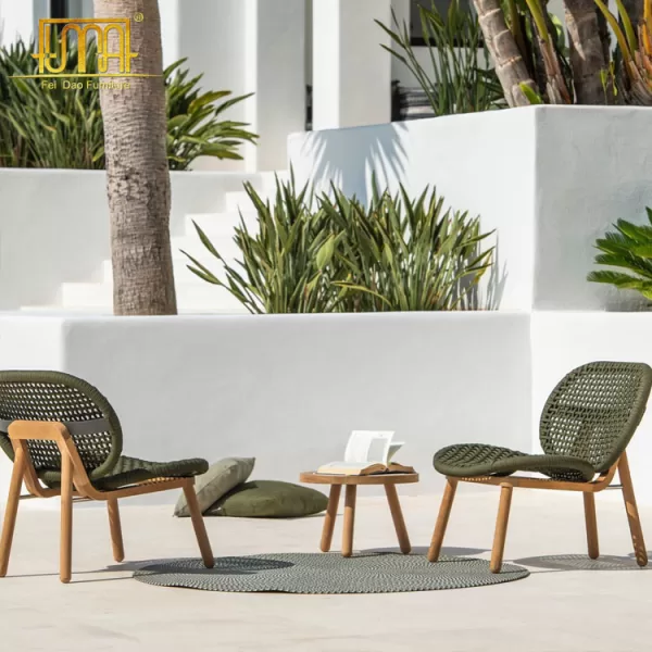 Outdoor Rope Chair Set