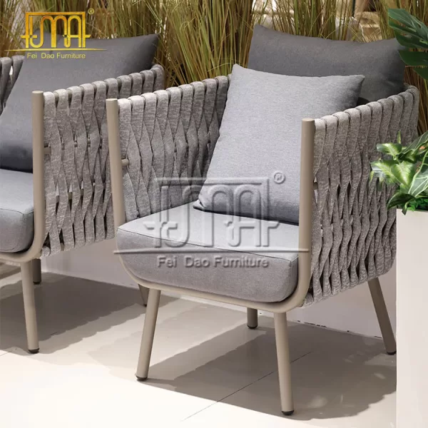 Aluminum Rattan Dining Chairs