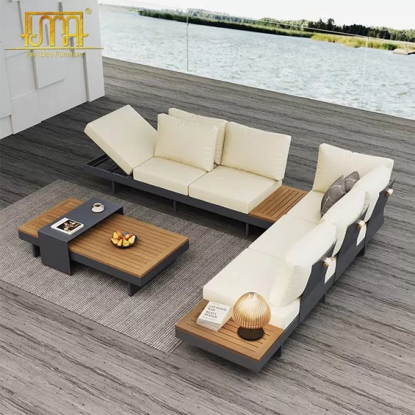 L Shape Teak Sofa