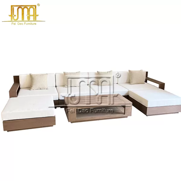 Teak Wood Corner Sofa