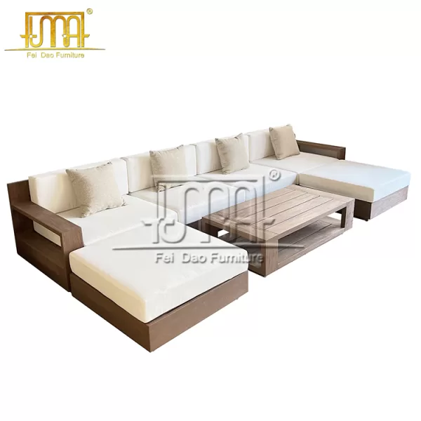 Teak Wood Corner Sofa