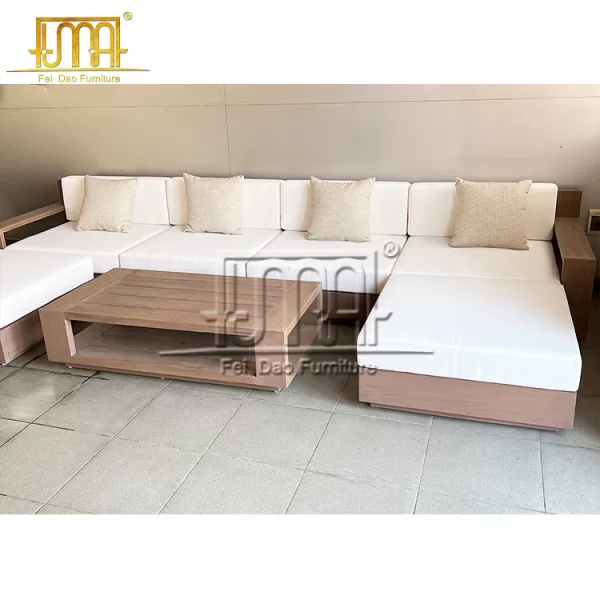 Teak Wood Corner Sofa