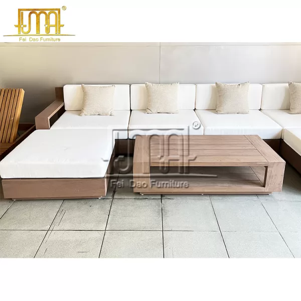 Teak Wood Corner Sofa