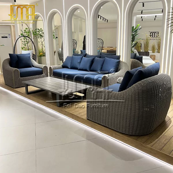 3 Seater Cane Sofa