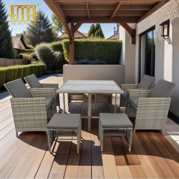 Rattan Garden Dining Set