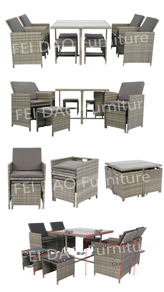 Rattan Garden Dining Set