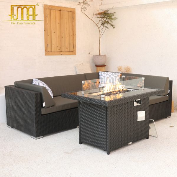 Rattan Garden Corner Sofa