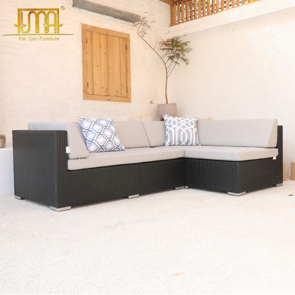 Rattan Garden Corner Sofa