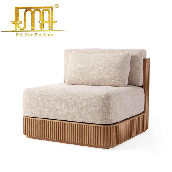 Teak Wood Single Sofa