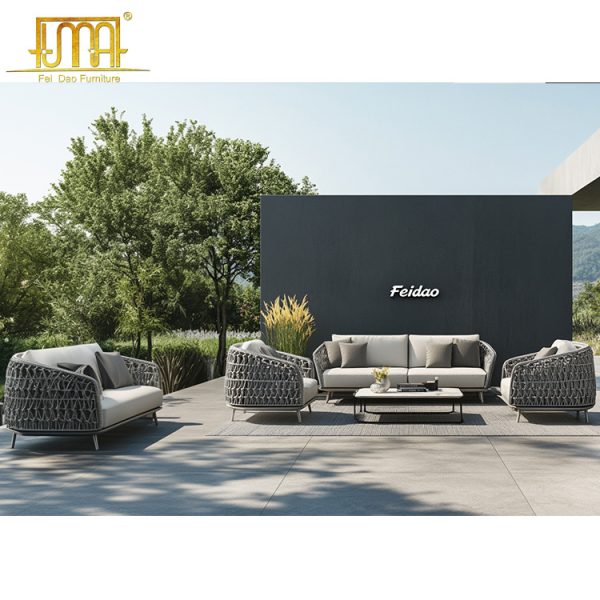 Grey Garden Sofa